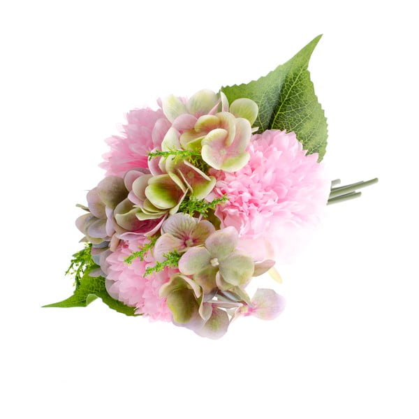 Peoniju stila mākslīgais zieds ar Dakls hortenziju