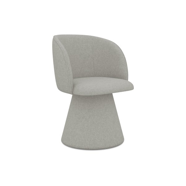 Gaiši pelēks polsterēts ēdamistabas krēsls Maia – Makamii