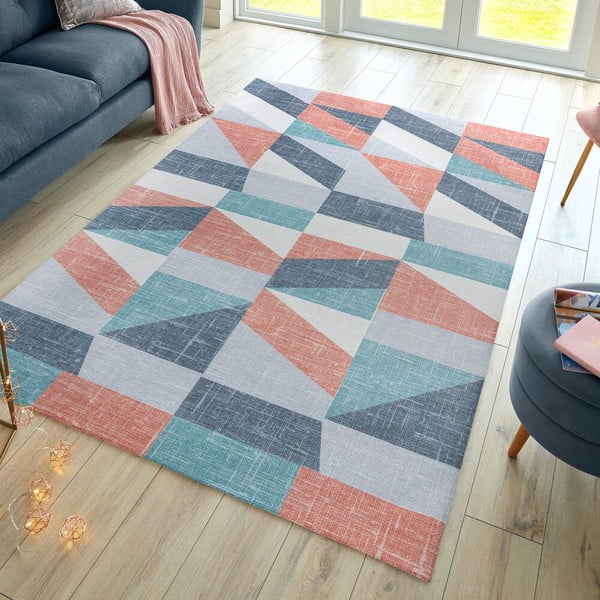 Mazgājams paklājs 120x170 cm MATCH LOLA GEO – Flair Rugs-image-1
