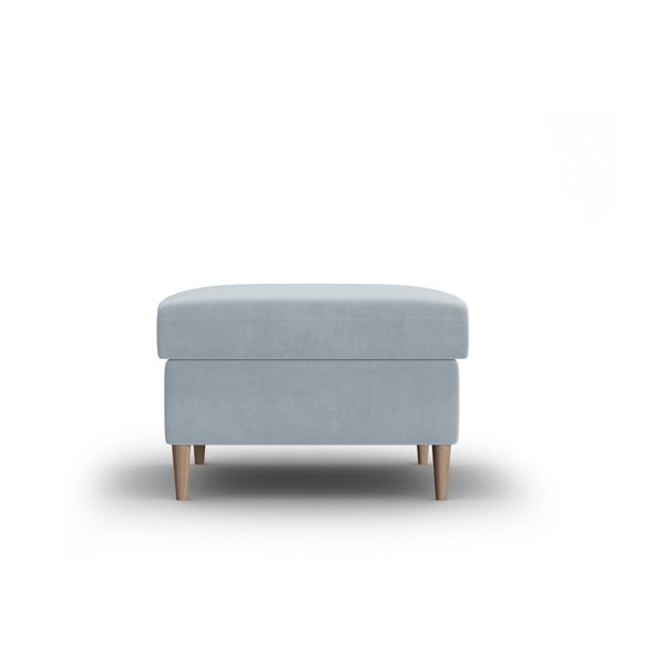 Gaiši zils samta kāju soliņš Kyoto – Cosmopolitan Design