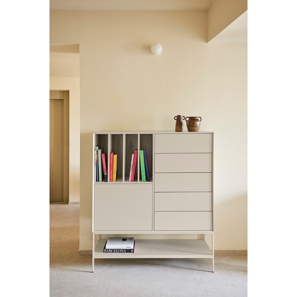 Krēmkrāsas skapītis 120x140x45 cm Platt – Teulat-image-1