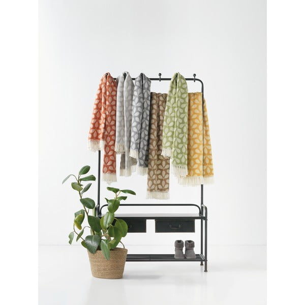 Medus dzeltens pleds ar kokvilnu Euromant Sirkkalehti, 140 x 160 cm-image-2