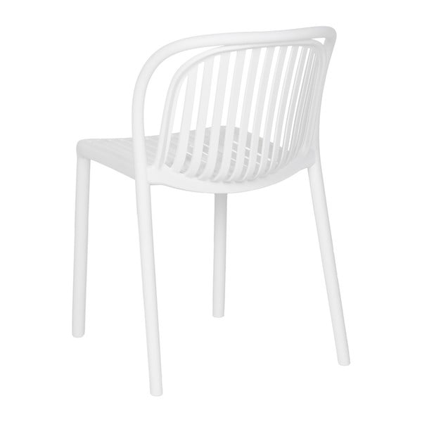 Balts plastmasas pusdienu krēsls Alia – Ixia-image-3