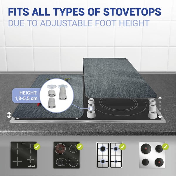 Stikla aizsargplāksnes plītij (2 gab.) Wenko Cayenne, 52 x 30 cm-image-2