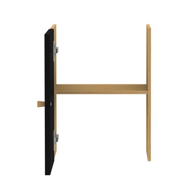 Melna moduļu plauktu sistēma ar durvīm 33x43,5 cm Z Cube – Tenzo-image-4