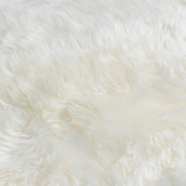 Balts aitādas paklājs Native Natural Sheep, 60 x 120 cm-image-1
