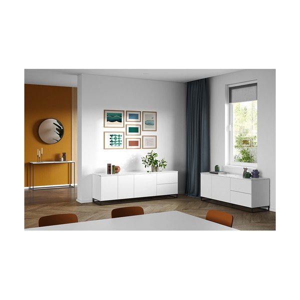 Matēti balta TV kumode TemaHome Join, 200 x 65 cm-image-1