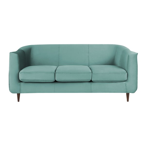 Tirkīza samta dīvāns Kooko Home Glam, 175 cm