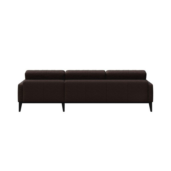 Brūns stūra dīvāns MESONICA Musso Tufted, kreisais stūris-image-3