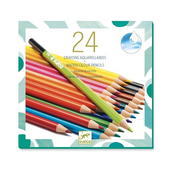 24 akvareļu zīmuļu komplekts Djeco-image-2