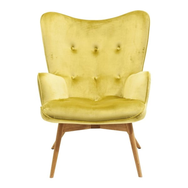 Zaļš un dzeltens krēsls Kare Design Vicky