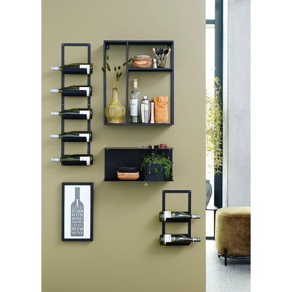 Melns dzelzs plaukts Canett Joy Thomas, 50 x 60 cm-image-3