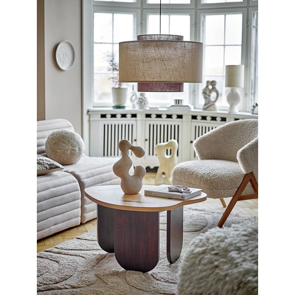 Bēšs atpūtas krēsls no buklē auduma Camino – Bloomingville-image-1