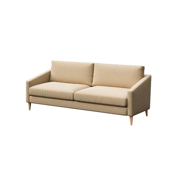 Bēšs dīvāns 200 cm Karoto – Ame Yens-image-2