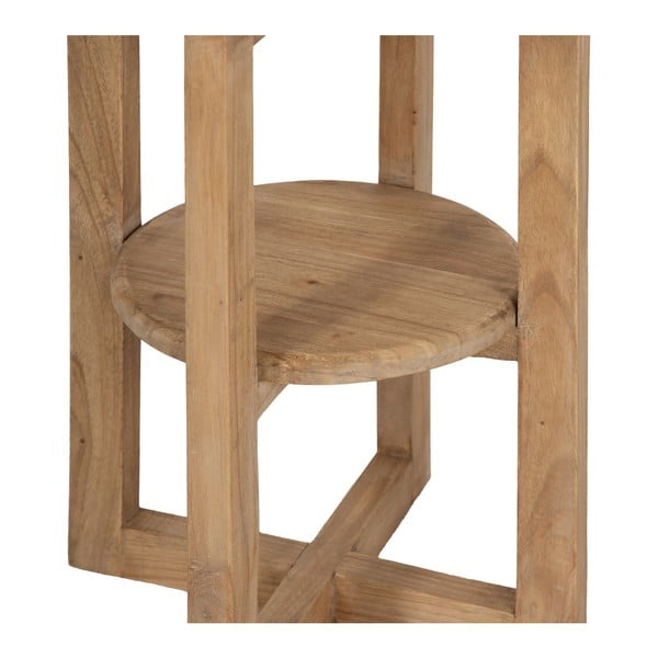 Ciedra masīvkoka apaļš sānu galdiņš ø 40 cm Dala – Ixia-image-4