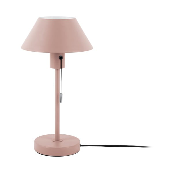 Gaiši rozā galda lampa ar metāla abažūru (augstums 36 cm) Office Retro – Leitmotiv