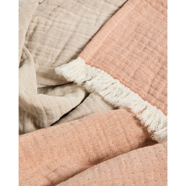Lašrozā muslīna bērnu sega 130x170 cm Nafine – Kave Home-image-1