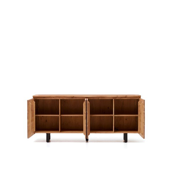 Dabīga toņa akācijas masīvkoka kumode 200x88x40 cm Uxue – Kave Home-image-4
