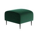 Tumši zaļš samta pufs Ghado Shel