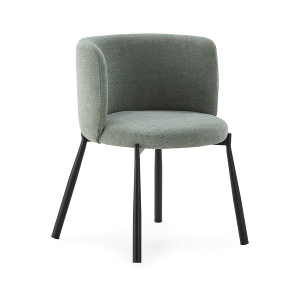 Piparmētru zaļi polsterēti ēdamistabas krēsli (2 gab.) Ginny – MOME