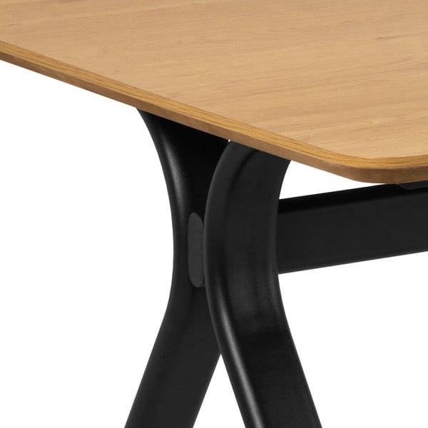 Ēdamgalds ar ozolkoka imitācijas galda virsmu 100x200 cm Bristol – Actona-image-4