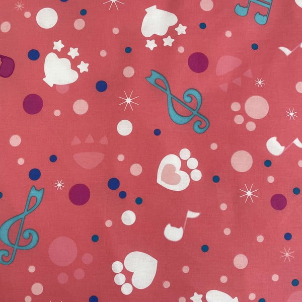 Kokvilnas bērnu gultas veļa vienvietīgai gultai 140x200 cm Gabby's Dollhouse – Jerry Fabrics-image-4