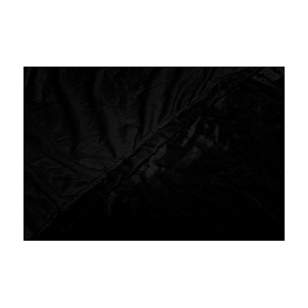Melns mikroplīša palags My House, 180 x 200 cm-image-1