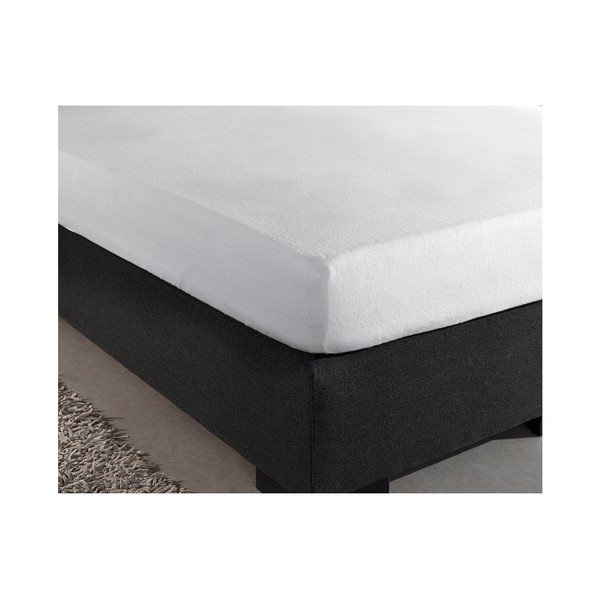 Balts elastīgs palags Sleeptime Molton, 190/200 x 220/230 cm-image-1