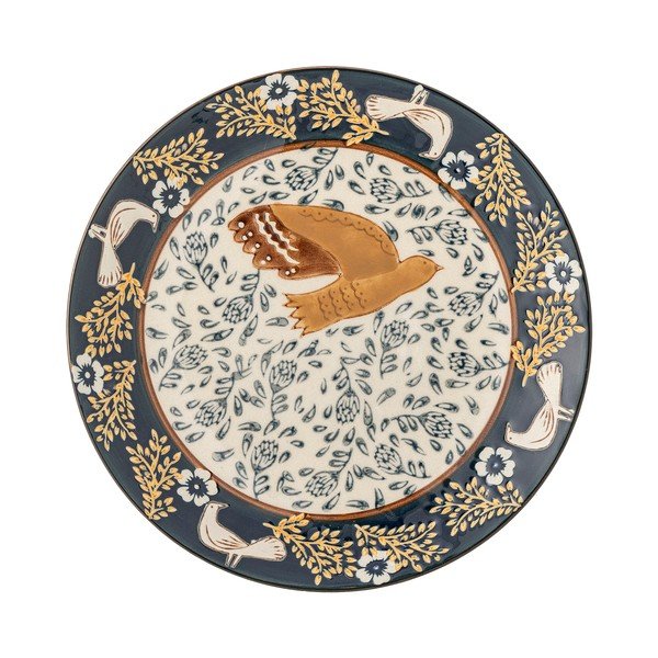 Zils deserta akmensmasas šķīvis ø 16 cm Hezha – Bloomingville