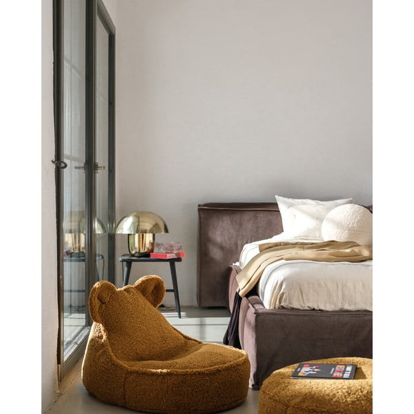 Brūns bērnu sēžammaiss no buklē auduma Bear – Wigiwama-image-4