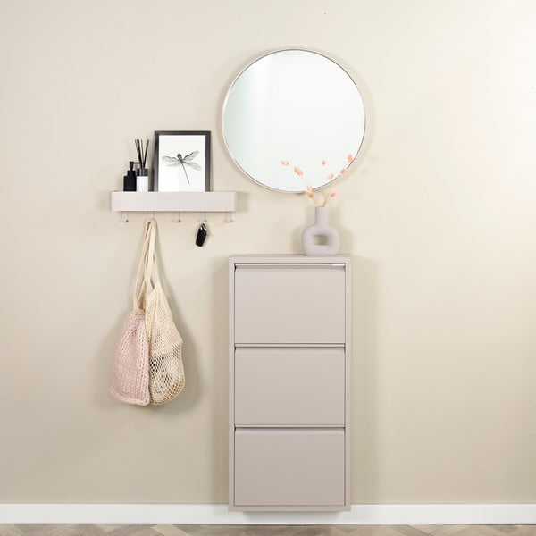 Pelēkbrūns metāla atverams apavu plaukts 50x103x15 cm Billy – Spinder Design-image-1