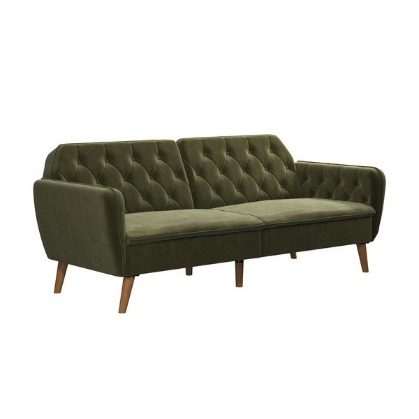 Zaļš dīvāns ar guļamvietu 211 cm Tallulah – Novogratz-image-2