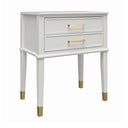 Balts naktsskapītis Westerleigh – CosmoLiving by Cosmopolitan