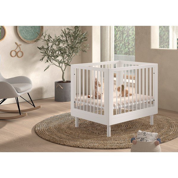 Balta dižskābarža masīvkoka bērnu sētiņa 95x75 cm Forrest – Vipack-image-1