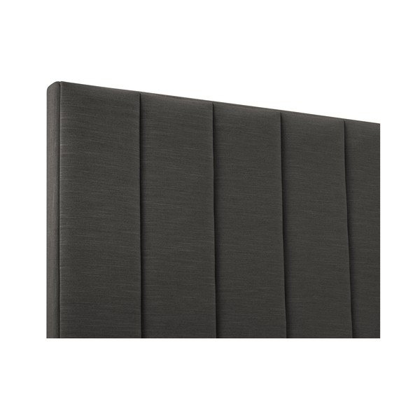 Antracīta pelēks polsterēts galvgalis 140x120 cm LA – Cosmopolitan Design-image-1
