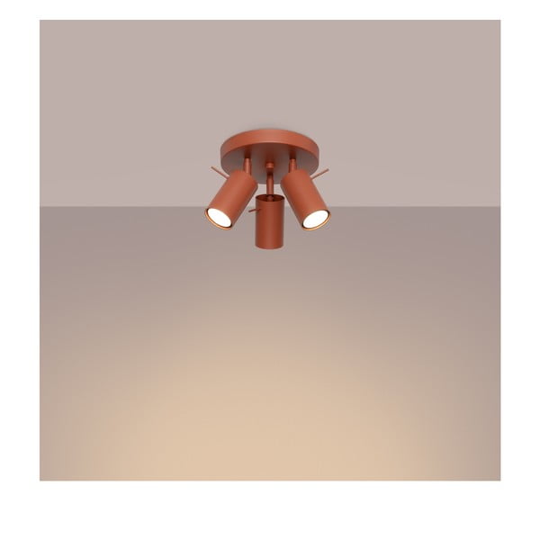 Ķieģeļu sarkana prožektora tipa lampa Etna – Sollux-image-1