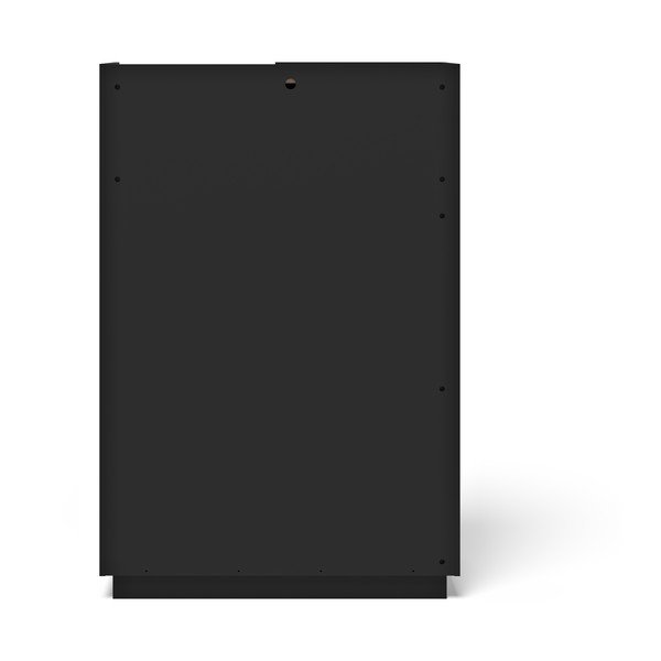 Melns/brūns grāmatplaukts ar riekstkoka imitāciju 180x83 cm Nina – TemaHome-image-3