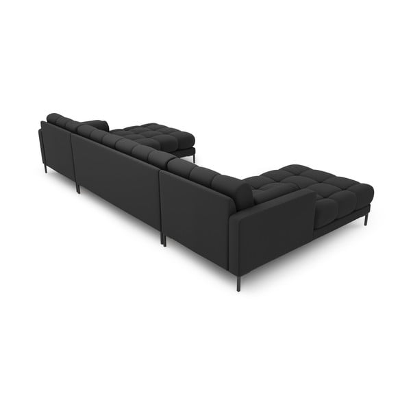 Tumši pelēks stūra dīvāns (U veida) Bali – Cosmopolitan Design-image-4