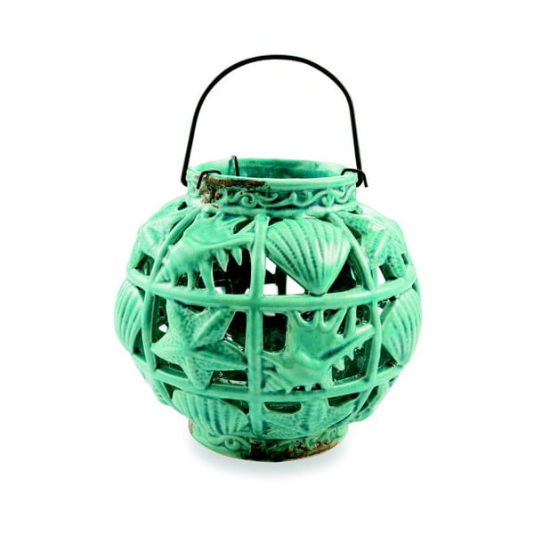 Zaļā keramikas laterna Villa d'Este Tonda