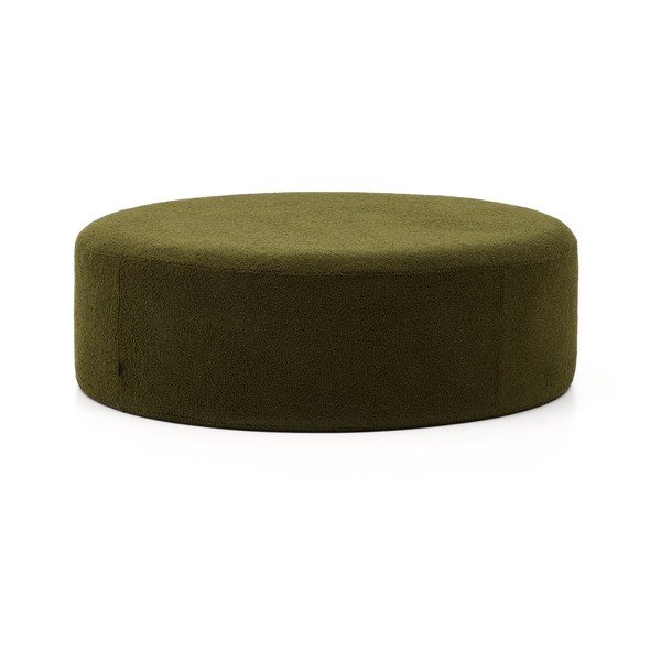 Zaļš pufs no buklē auduma Kaeli – Kave Home