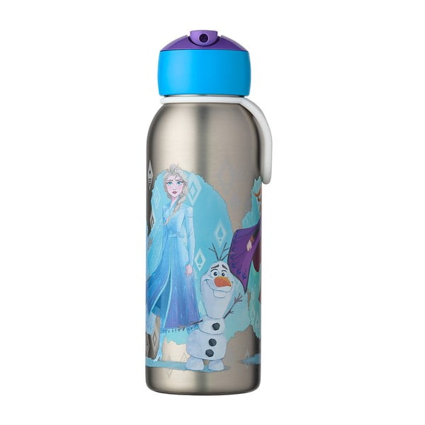 Sudraba krāsas nerūsējošā tērauda pudele bērniem 350 ml Frozen 2 – Mepal