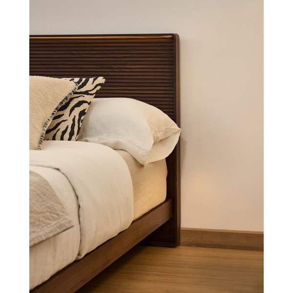 Brūns gultas galvgalis 192x91 cm Norlen – Kave Home-image-3