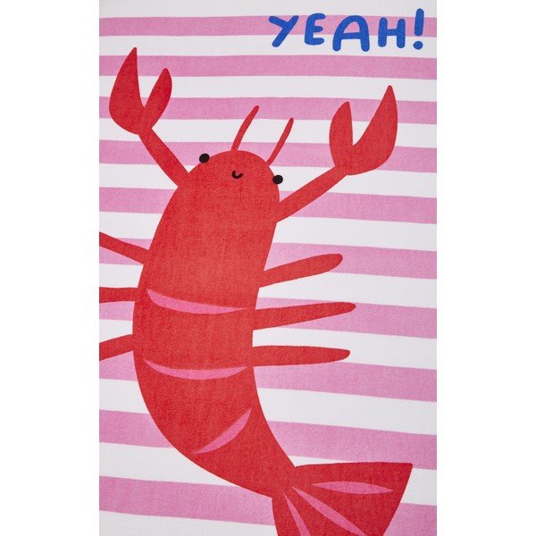 Rozā pludmales dvielis 160x76 cm Shell Yeah – Catherine Lansfield-image-2