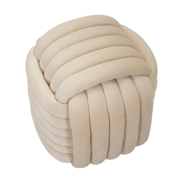 Krēmkrāsas samta pufs Softy – Mauro Ferretti-image-3