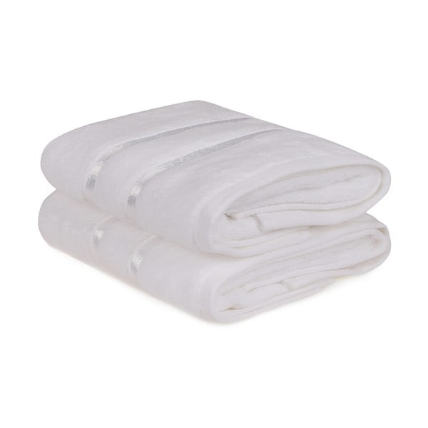 2 baltu kokvilnas dvieļu komplekts Foutastic Dolce, 50 x 90 cm-image-2