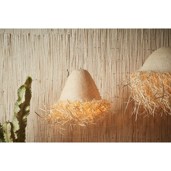 Krēmkrāsas piekaramā lampa ø 50 cm Palmeraie – Côté Table-image-2