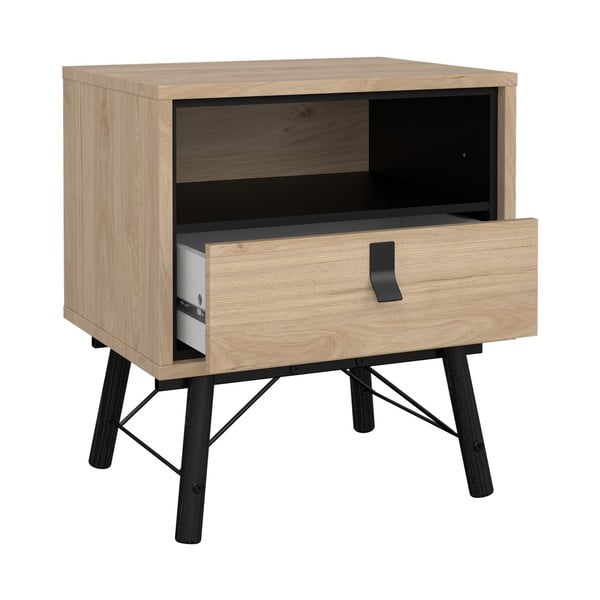 Dabīga toņa naktsskapītis ar ozolkoka imitāciju Ry – Tvilum-image-3