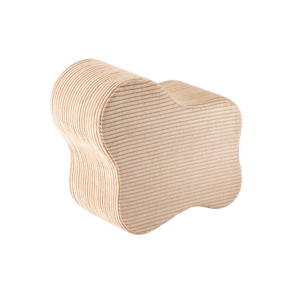 Gaiši brūns velveta bērnu pufs Cloud – Wigiwama-image-2