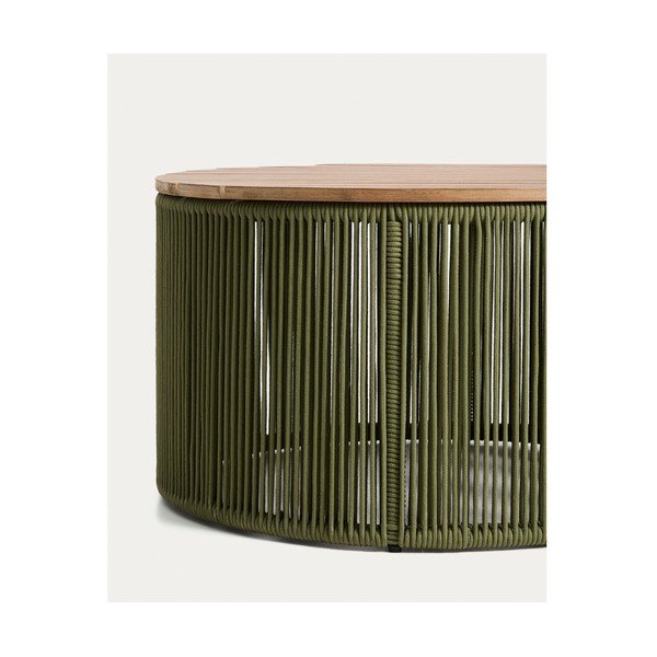Apaļš dārza kafijas galdiņš ar akācijas koka galda virsmu ø 70 cm Dandara – Kave Home-image-3