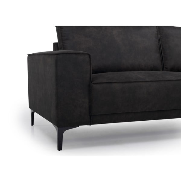 Antracīta pelēks stūra dīvāns no ādas imitācijas (ar kreiso stūri) Copenhagen – Scandic-image-4